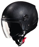 Studds Track Open Face Helmet (Plain Black, L)