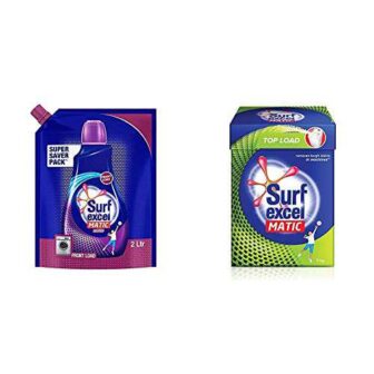 Surf Excel Front Load Matic Liquid Detergent Pouch - 2 L &...