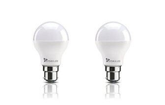 Syska Base B22 8-Watt Round LED Bulb (Pack of 2, Cool Day...