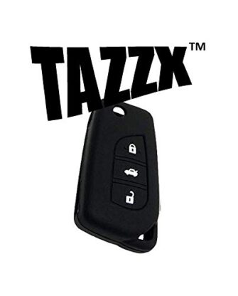 TAZZX (Pack of 1) Car Silicone Key Cover for 3 Button Remote...