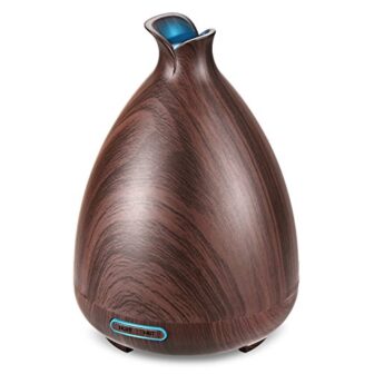 URPOWER Essential Oil Diffuser 130ml Wood Grain Ultrasonic Aromatherapy Oil Diffuser with...