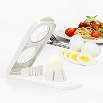 Vroxy Multi Purpose Boiled Egg Cutter and Slicer | 2 in 1...
