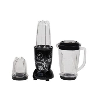 Wonderchef Nutri-Blend Mixer Grinder, 400W, 3 Jars (Black)