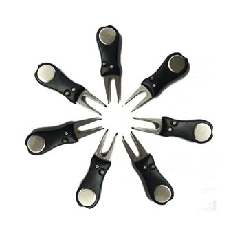 WorldCare® He Porta Practical Black Golf Green Divot Repair Switchblade Too LMark...