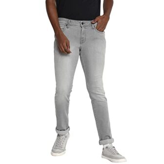 Wrangler Men Slim Grey Skanders Jeans